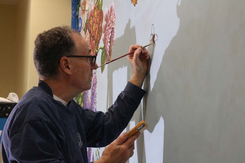 Mural painting atsenior center